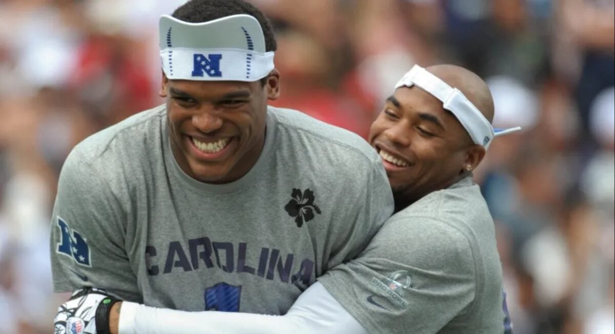 Cam Newton throws massive shade at his former teammates in Carolina: "Locker room of losers" 3 Steve Smith Sr. and Cam Newton