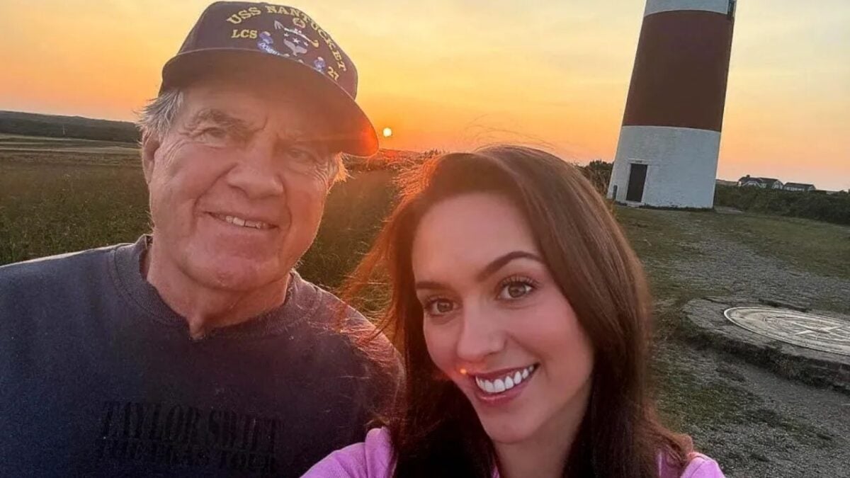 (Video) Bill Belichick's intimate acrobatic moves with 24-year-old girlfriend Jordon Hudson on Florida beach go viral 3 Jordon Hudson and her boyfriend Bill Belichick