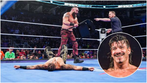 Braun Strowman and Carmelo Hayes on SmackDown