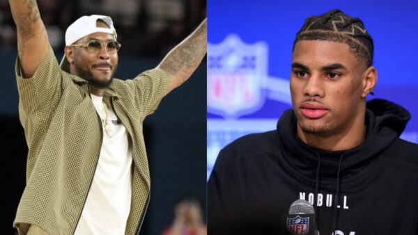 Buffalo Bills WR Keon Coleman and NBA legend Carmelo Anthony