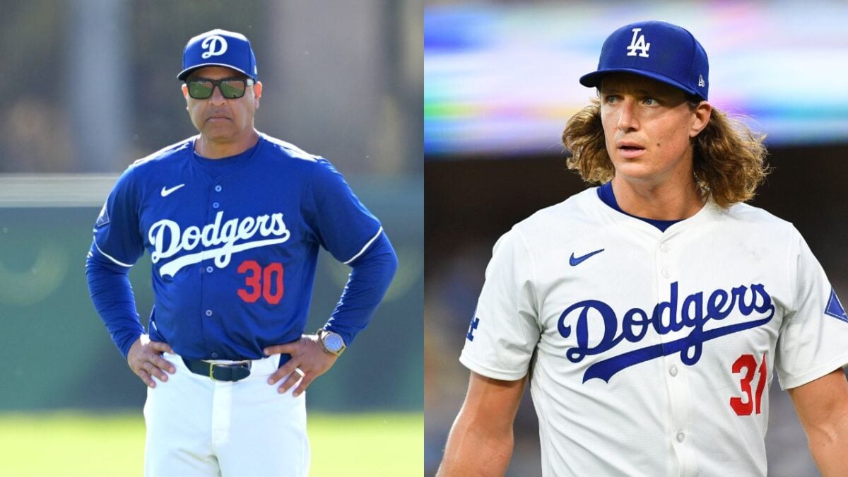 Dave Roberts and Tyler Glasnow