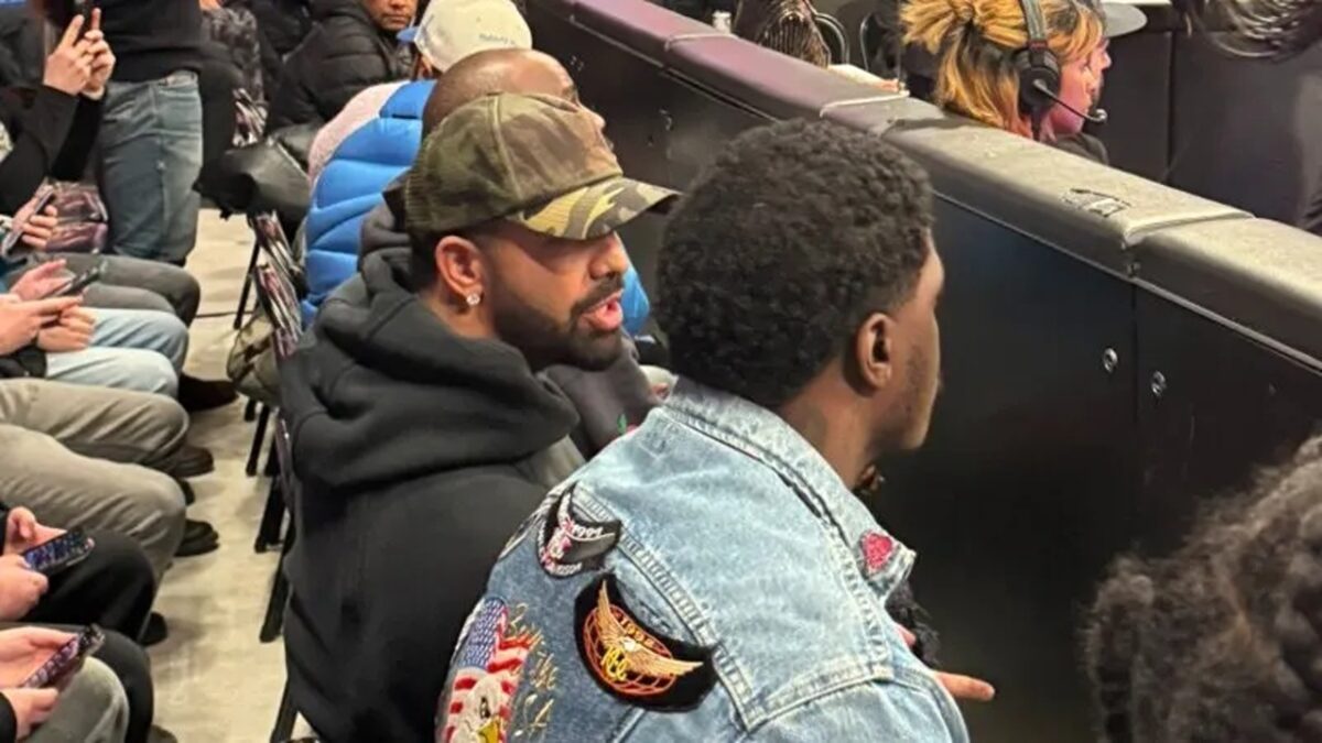 $250 million worth Drake sends two-word message after attending WWE Elimination Chamber 2 Drake at Elimination Chamber