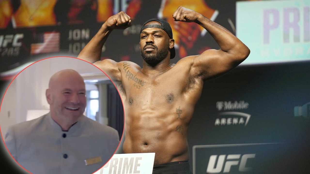 Jon Jones trolls boss Dana White’s smile after brutally getting roasted by UFC legend