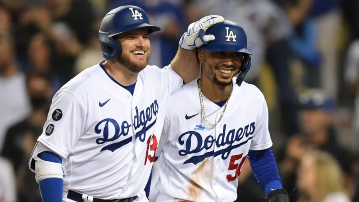 Max Muncy and Mookie Betts