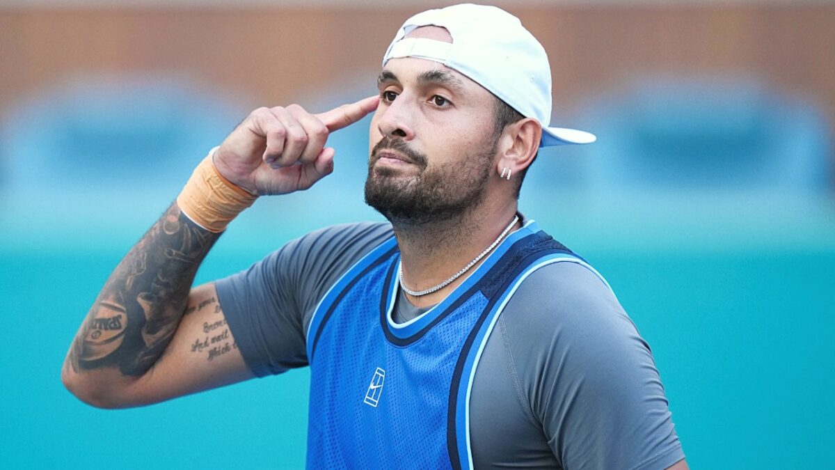 Nick Kyrgios 'pretty close to crying' after securing first win in over 2 years at Miami Open 3 Nick Kyrgios