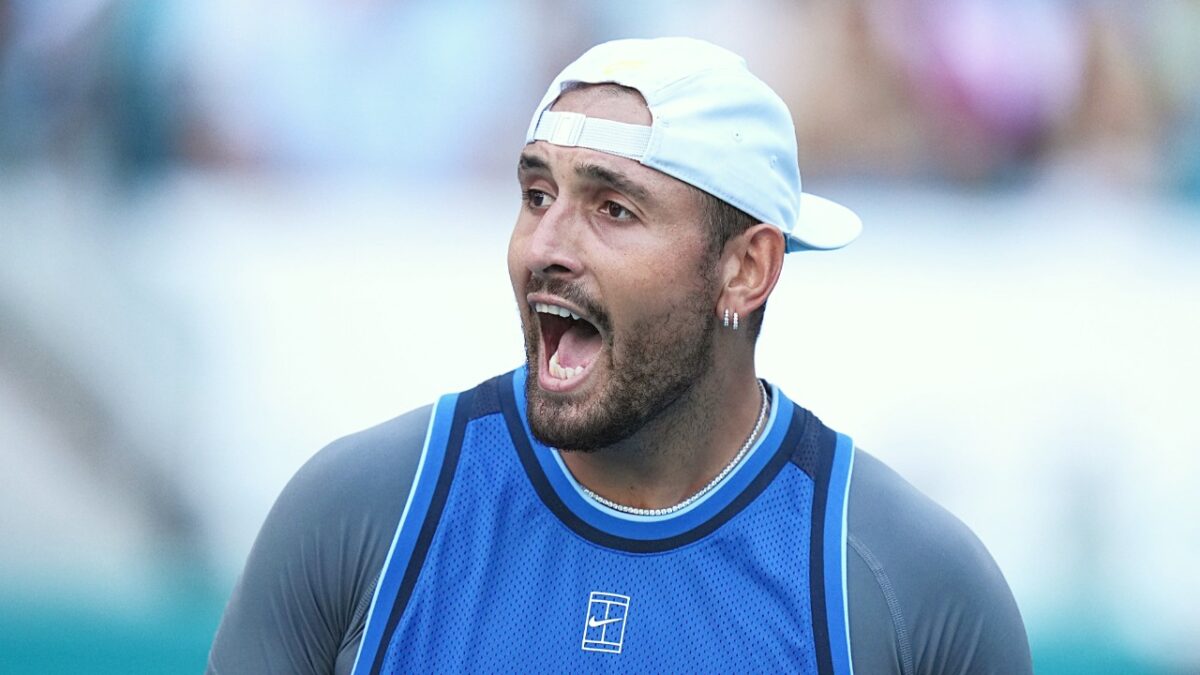 Nick Kyrgios 'pretty close to crying' after securing first win in over 2 years at Miami Open 4 Nick Kyrgios