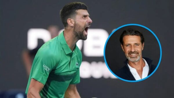 Patrick Mouratoglou and Novak Djokovic
