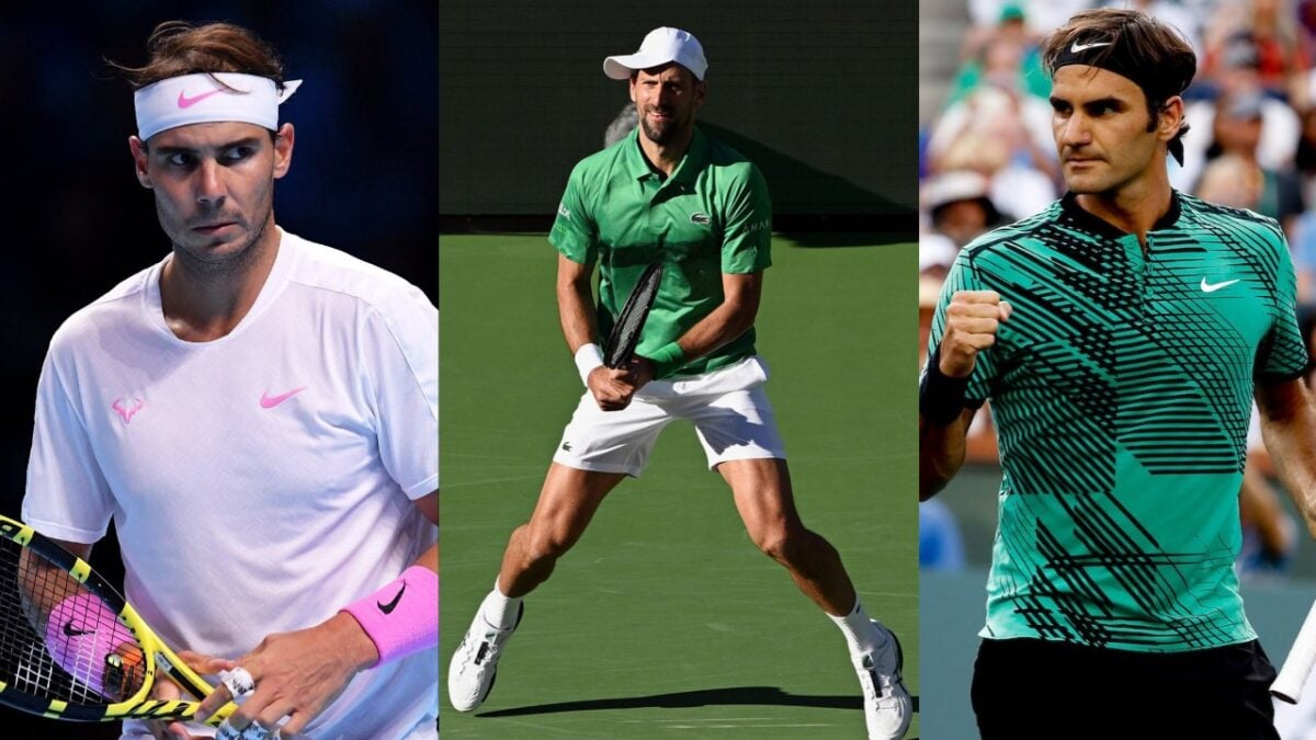 Rafael Nadal, Novak Djokovic, Roger Federer