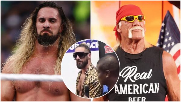 Seth Rollins and Hulk Hogan