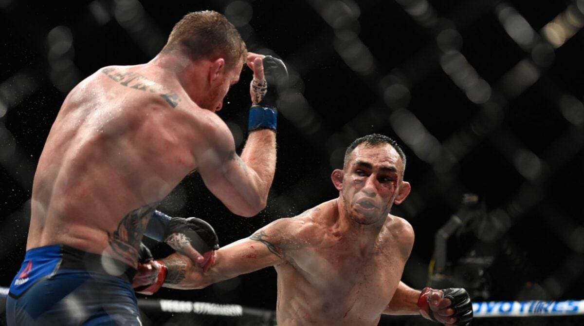 UFC legend Tony Ferguson reveals huge 'Sylvester Stallone' dream: "Say thank you to that dude” 3 Tony Ferguson infamous fight with Justin Gaethje