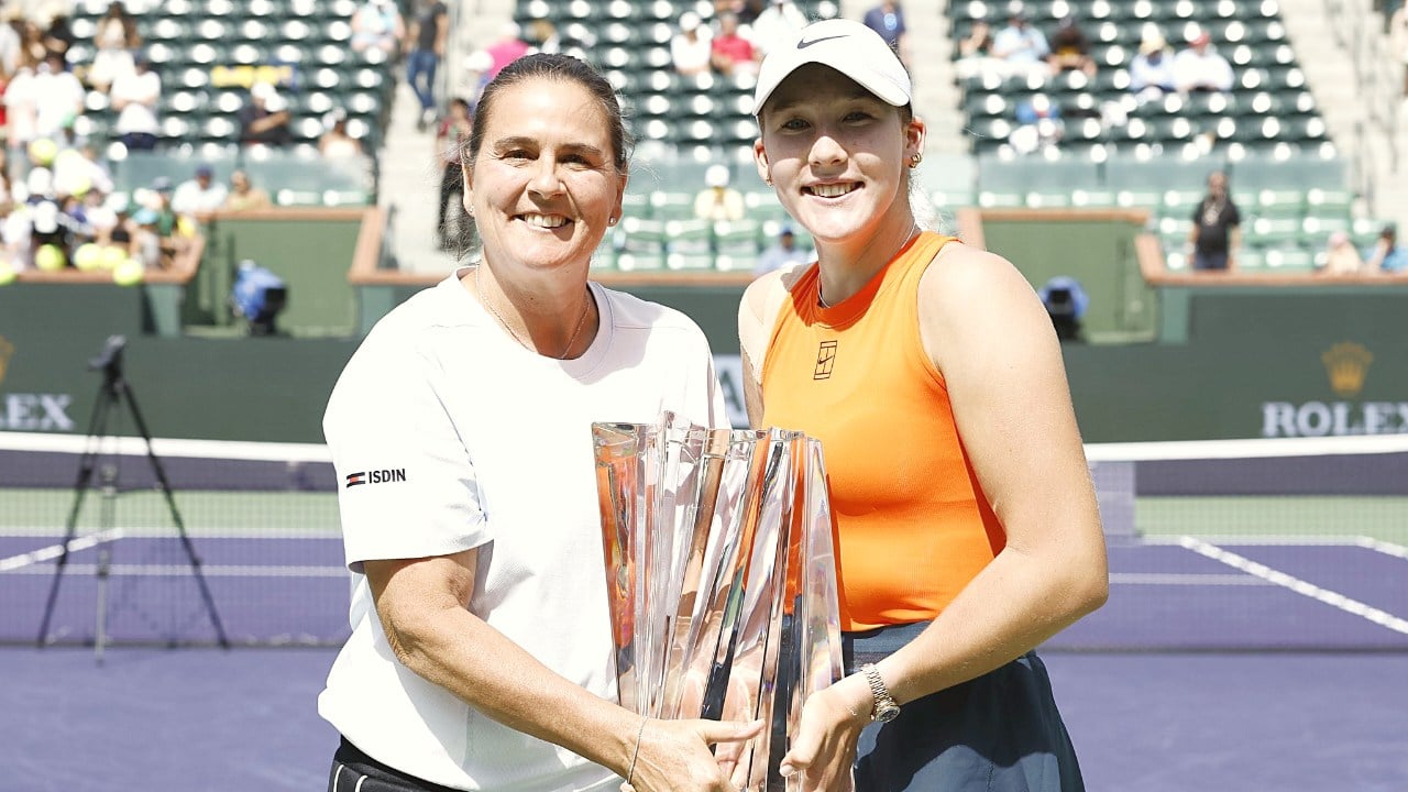 Mirra Andreeva’s coach believes the Russian teenager will win “several Grand Slam titles” after Indian Wells success